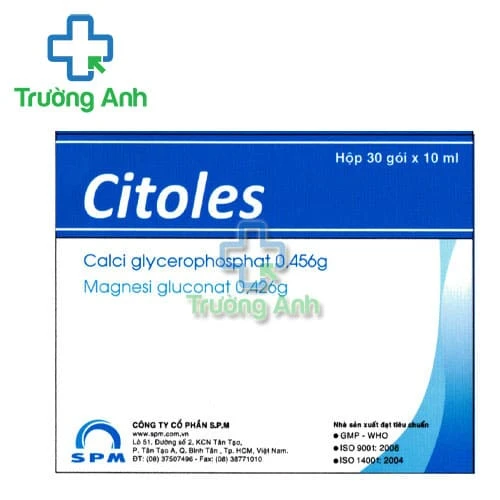 Citoles SPM - Sản phẩm bổ sung calci và magnesi, giảm suy nhược cơ thể