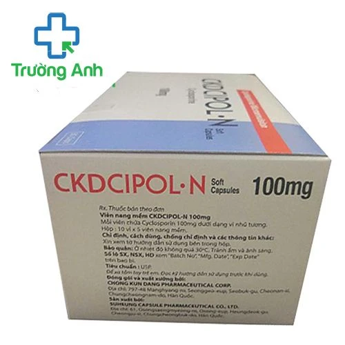 CKDCipol - N 100mg - Thuốc hỗ trợ ghép tạng  của Hàn Quốc