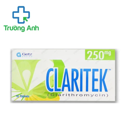 Claritek 250mg Getz Pharma (viên) - Thuốc điều trị nhiễm khuẩn