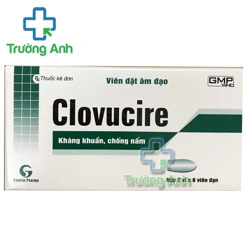 Clovucire - Viên đặt điều trị viêm âm đạo, khí hư