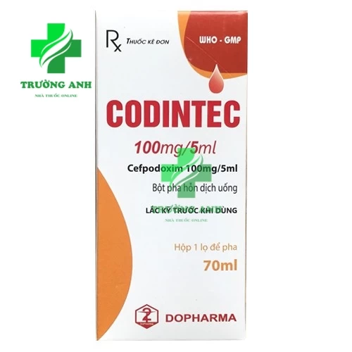 Codintec 100mg/5ml Dopharma (70ml) - Thuốc điều trị nhiễm khuẩn