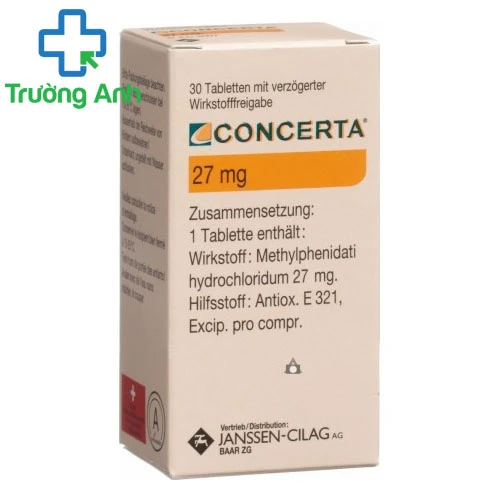 Concerta 27mg - Thuốc điều trị rối loạn tăng động