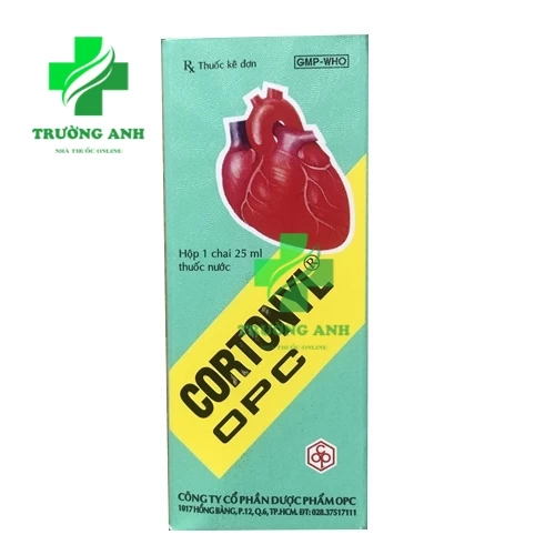 Cortonyl OPC 25ml - Điều trị suy tim, giúp trợ tim hiệu quả (10 hộp)