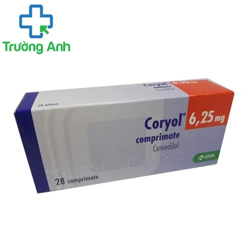 Coryol 6,25mg - Thuốc điều trị cơn đau thắt ngực hiệu quả