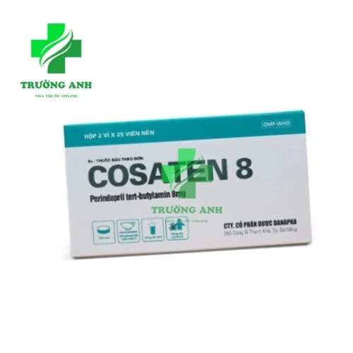 Cosaten 8 Danapha - Giúp điều trị tăng huyết áp, suy tim sung huyết hiệu quả