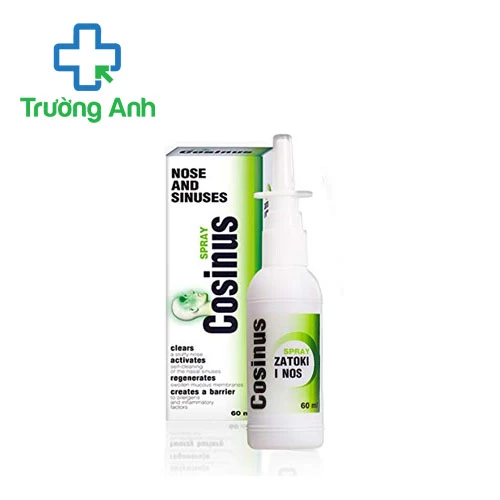 Cosinus Spray 60ml - Giúp tự làm sạch các vùng xoang