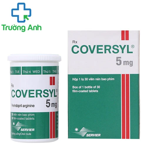 Coversyl Tab 5mg - Thuốc điều trị tăng huyết áp hiệu quả