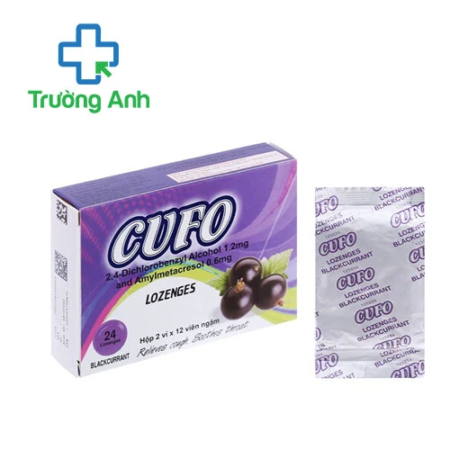 Cufo Lozenges (Black currant) - Hỗ trợ điều trị nhiễm khuẩn hầu, họng, miệng hiệu quả