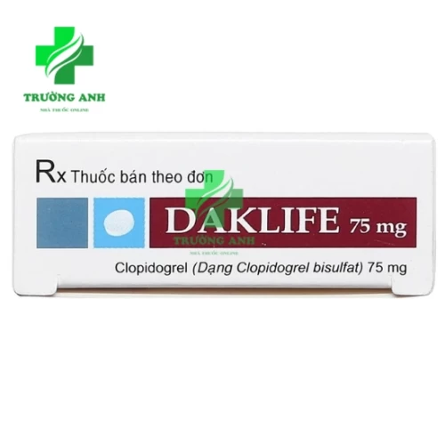 Daklife 75mg - Phòng ngừa nguy cơ đột quỵ hiệu quả của TV.Pharm