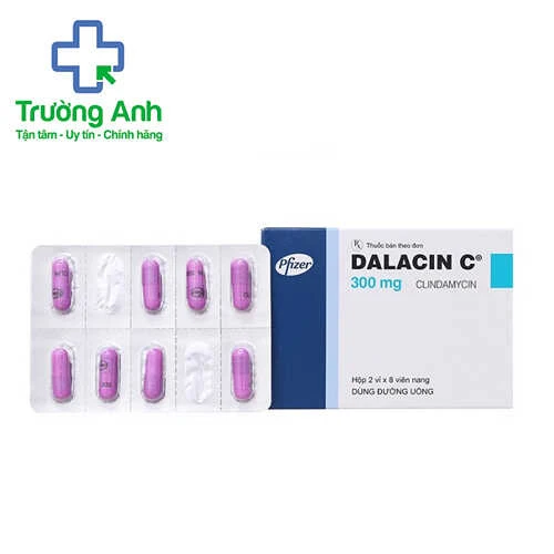 Dalacin C Cap 300mg PGM - Phòng ngừa viêm, nhiễm khuẩn phẫu thuật cấy ghép