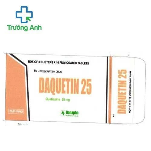 Daquetin 25 Danapha - Thuốc điều trị trầm cảm hiệu quả