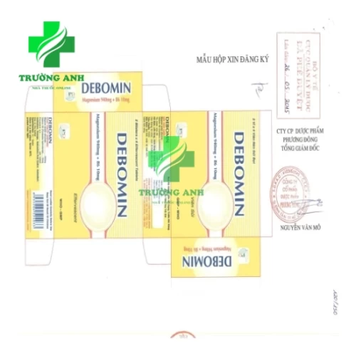 Debomin - Thuốc bổ sung vitamin B6, Magie, tăng sức đề kháng
