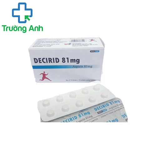 DECIRID 81mg USP - Giúp giảm đau, hạ sốt hiệu quả
