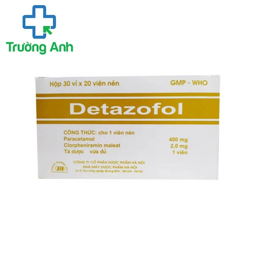 Detazofol - Điều trị cảm, sốt nóng, nhức đầu hiệu quả