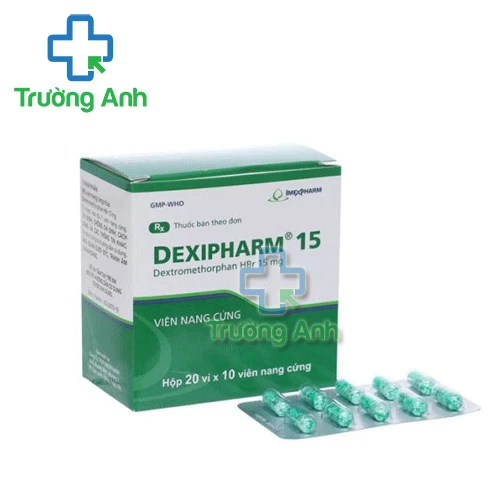 Dexipharm 15 (viên nang, vỉ) - Thuốc điều trị ho hiệu quả