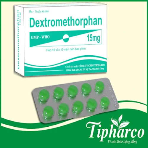 DEXTROMETHORPHAN 15MG Tipharco - Thuốc điều trị ho hiệu quả
