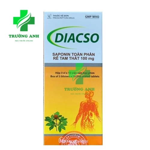 Diacso 100mg Mediplantex - Giúp phục hồi sau tai biến mạch máu não