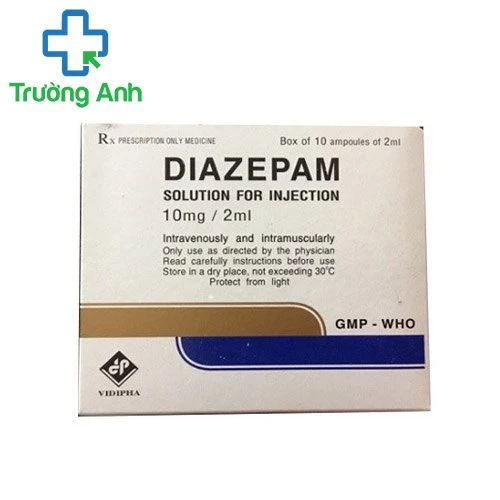 Diazepam 10mg/2ml - Thuốc điều trị lo âu, mất ngủ hiệu quả của Vidipha