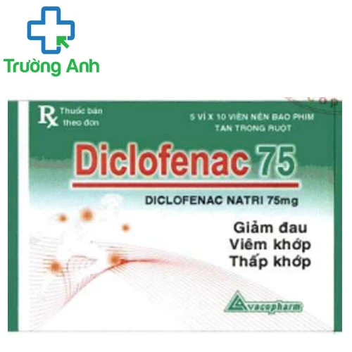 Diclofenac 75 Vacopharm - Thuốc điều trị viêm khớp dài ngày (10 lọ)