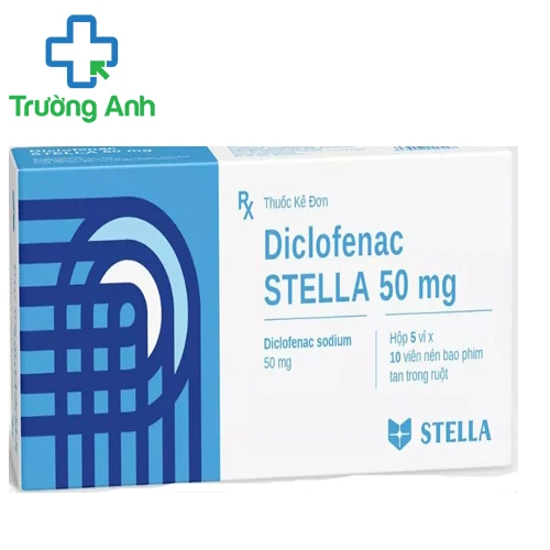 Diclofenac Stella 50mg - Giúp giảm đau, kháng viêm xương khớp hiệu quả