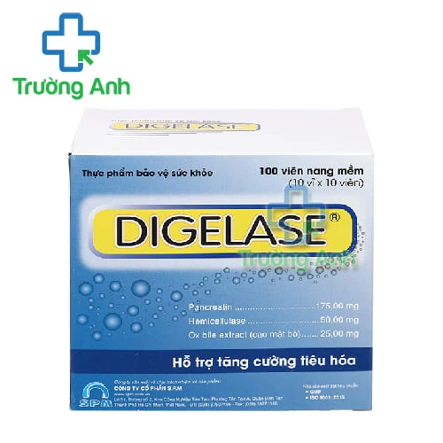 Digelase Hộp 100 Viên SPM - Sản phẩm hỗ trợ tăng cường tiêu hóa