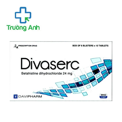 Divaser 24mg - Thuốc điều trị chóng mặt, ù tai, nôn ói, nhức đầu