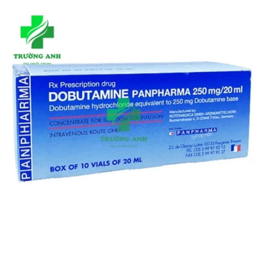 Dobutamine Panpharma 250mg/20ml - Thuốc điều trị bệnh lý tim mạch hiệu quả