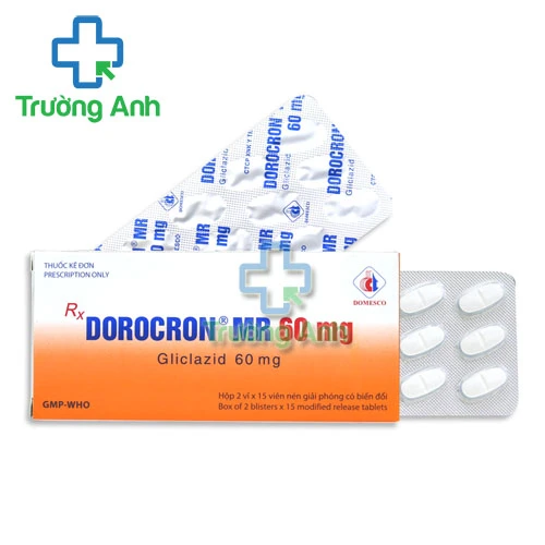 Dorocron MR 60mg - Thuốc điều trị đái tháo đường typ 2 