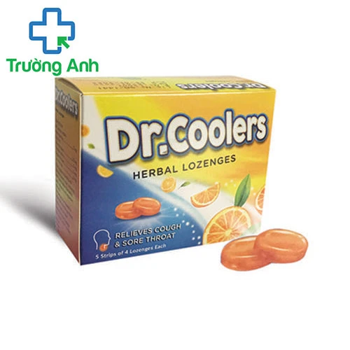  Dr.Coolers (Vị cam) - Giúp giảm ho, giảm đau rát họng của Ấn Độ
