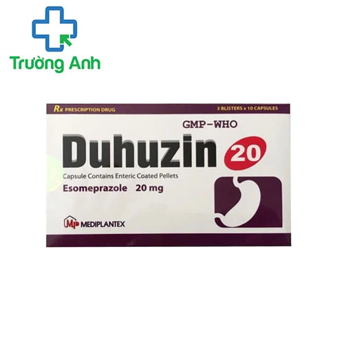 Duhuzin 20mg - Điều trị loét dạ dày - tá tràng của Mediplantex