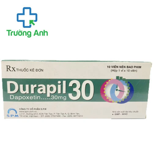 Durapil 30 - Điều trị xuất tinh sớm ở nam giới hiệu quả