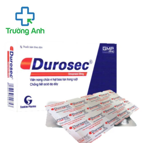 Durosec (vỉ) - Thuốc điều trị loét dạ dày, tá tràng hiệu quả