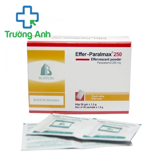 Effer-Paralmax 250 - Thuốc hạ sốt, giảm đau của Boston Pharma