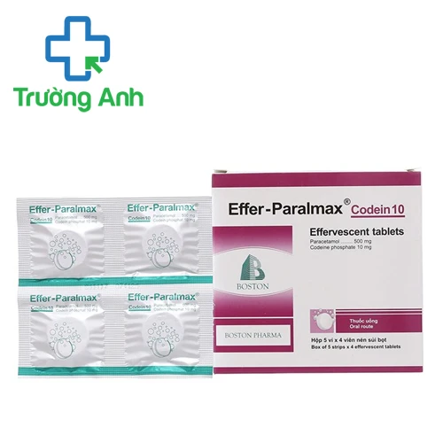 Effer-Paralmax codein 10 - Thuốc giảm đau của Boston Pharma