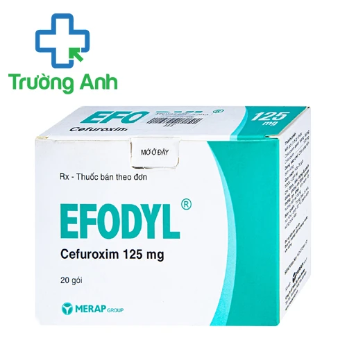 Efodyl 125mg (gói) - Thuốc điều trị bệnh do nhiễm khuẩn của Merap