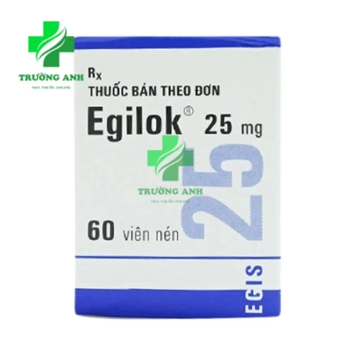 Egilok 25mg - Thuốc điều trị cao huyết áp, bệnh tim mạch