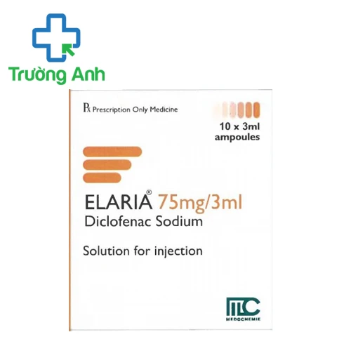 Elaria 75mg/3ml - Thuốc điều trị cơn đau kịch phát của Medochemie