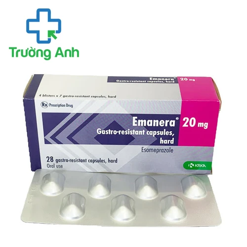 Emanera 20mg - Thuốc điều trị viêm loét dạ dày, trào ngược dạ dày