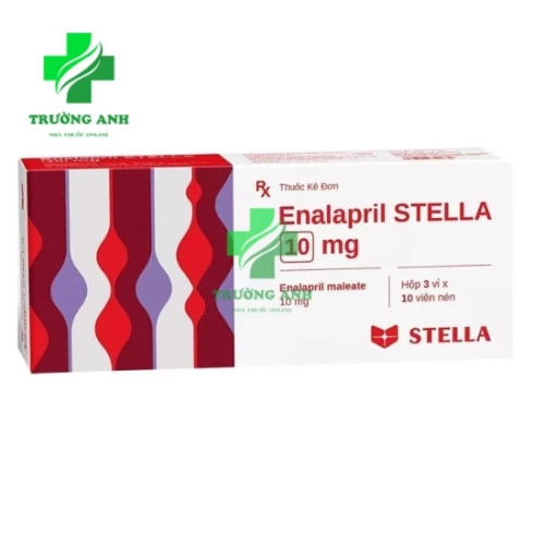 Enalapril Stella 10mg - Điều trị tăng huyết áp của Stellapharm