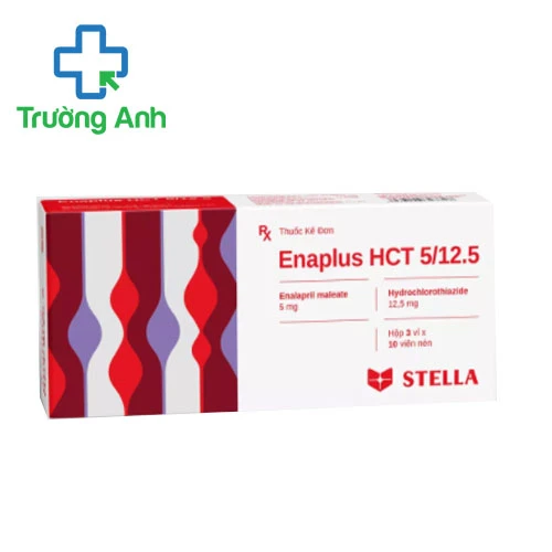 Enaplus HCT 5/12.5 Stella - Điều trị tăng huyết áp nhẹ đến vừa hiệu quả