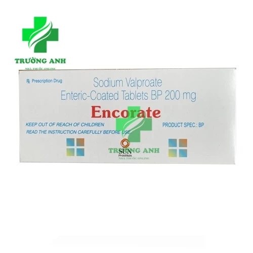 Encorate 200mg - Thuốc điều trị động kinh, co giật của Sun Pharma