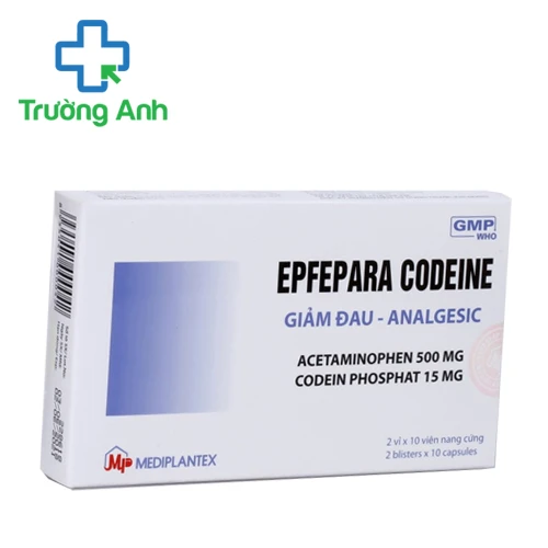 Epfepara Codeine Mediplantex - Thuốc hạ sốt, giảm đau, kháng viêm