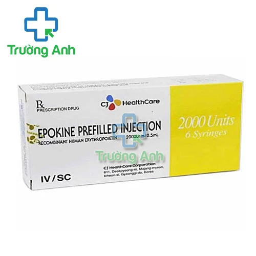 Epokine Prefilled Injection 2000 Units/0,5ml - Thuốc điều trị thiếu máu