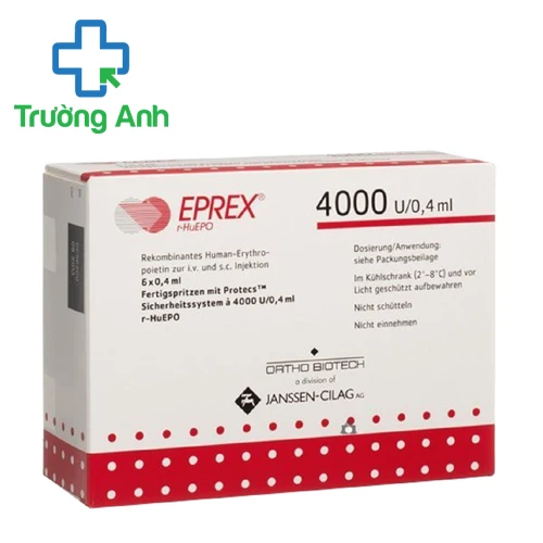Eprex 4000 - Thuốc điều trị thiếu máu của Cilag AG