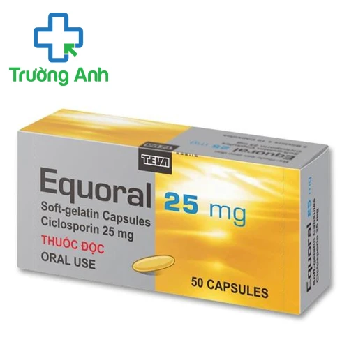 Equoral 25mg - Thuốc chống thải ghép sau ghép tạng của Teva