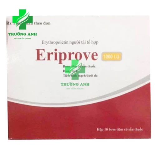 Eriprove 1000IU - Điều trị thiếu máu do suy thận hiệu quả
