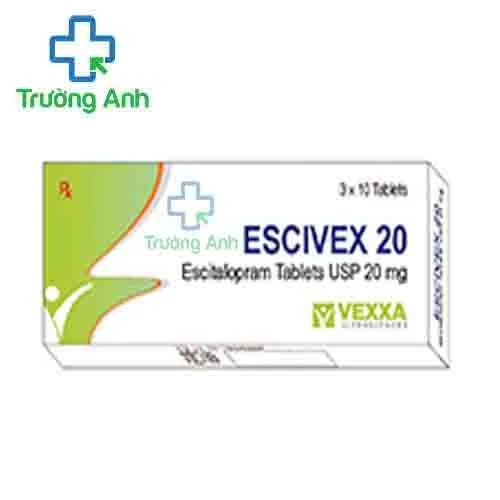 Escivex 20mg - Thuốc điều trị rối loạn lo âu, trầm cảm hiệu quả