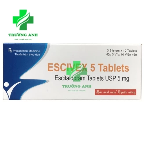 Escivex 5mg - Thuốc điều trị trầm cảm hiệu quả của Ấn Độ