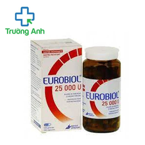 Eurobiol 25000U - Điều trị chứng thiếu hụt enzym tuyến tụy