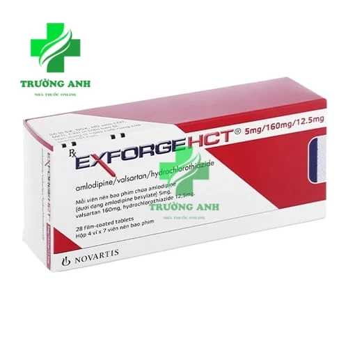 Exforge HCT 5mg/160mg/12,5mg -  Thuốc điều trị tăng huyết áp vô căn hiệu quả